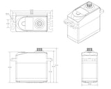 Corona Servo - DS558HV - 14.0kg / .18 Sec (6.0-7.4V DC)