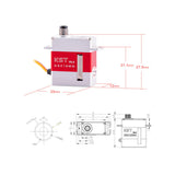 KST Servo - DS215MG V8.0 Servo - 4.0kg / .05 Sec (4.8-8.4V DC)