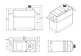 Corona Servo - DS559HV - 20.0kg / .18 Sec (6.0-7.4V DC)