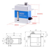 KST Servo - DS315MG V8.0 Servo - 4.8kg / .07 Sec (4.8-8.4V DC)