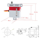 KST Servo - FZ10 Wing Servo - 10.8kg / 0.10 Sec (4.8-8.4V DC)