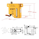 KST Servo - X10 Pro-A Wing Servo - 11.5kg / 0.10 Sec (4.8-8.4V DC)