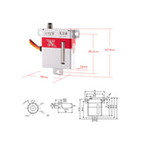 KST Servo - X10 V8.0 Wing Servo - 10.8kg / 0.10 Sec (4.8-8.4V DC)